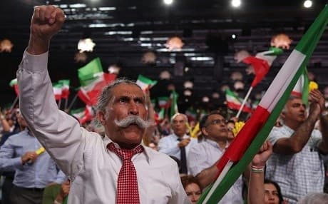 People attend MEK’s annual conference in Paris on June 30. Photo: Zakaria Abdelkafi/AFP