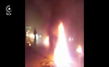 Video obtained by Rudaw shows fiery protests in Basra, Iraq, on July 8, 2018.
