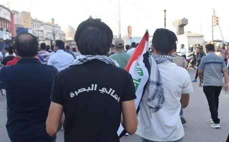 Basra has been convulsed by protests for two weeks as citizens demand better access to water, electricity, and employment. Photo: Rudaw / social media 