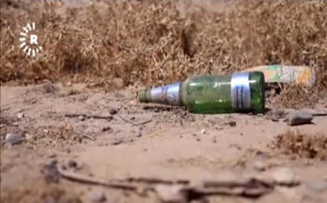 The sale and consumption of alcohol is legal under federal Iraqi law, yet some provinces determine special places and hours for alcohol shops to open. Photo: Rudaw video  