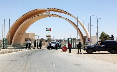 Jordanian security forces stand guard at the Karameh border point with Iraq on June 25, 2014. File photo: AFP
