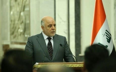 Iraqi Prime Minister Haider al-Abadi delivers a press conference. File photo: PM Media Office