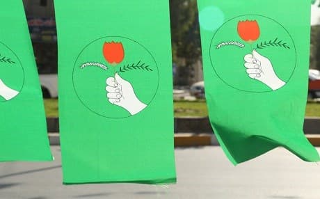 PUK banners hang above a street in the Kurdistan Region ahead of the last parliamentary election in 2013. File photo: Rudaw