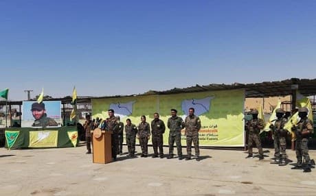 The SDF announced the start of operations against ISIS in Hajin on Tuesday. Photo: Syriac Military Council