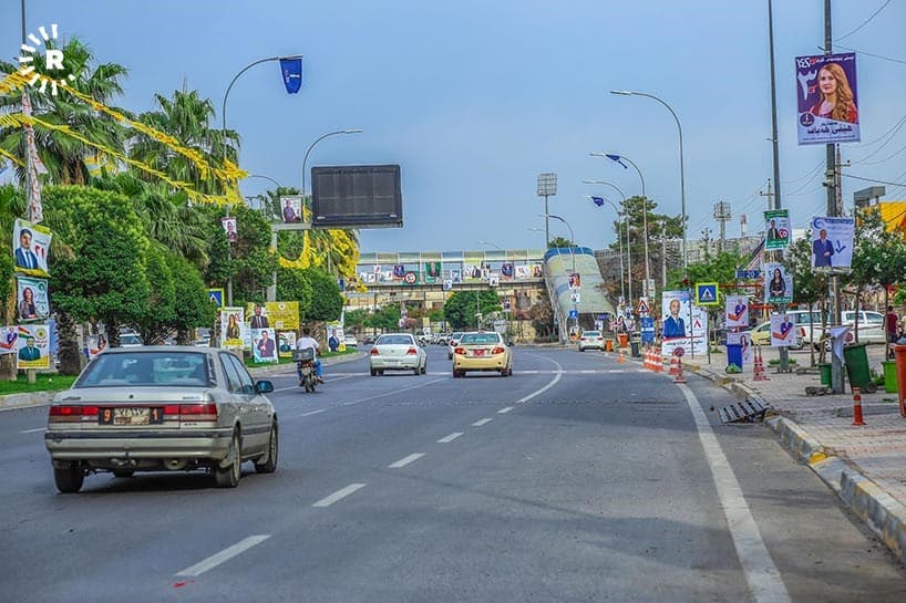 Kurdistan Region election posters plaster the streets of the capital
