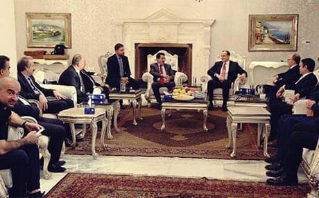 Kosret Resûl û Brett McGurk îro li Silêmaniyê civiyan.
