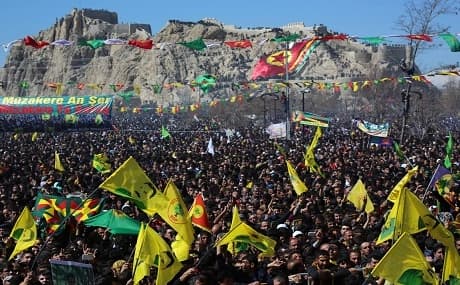 Newroz celebrations in the city of Van. Photo: Rudaw