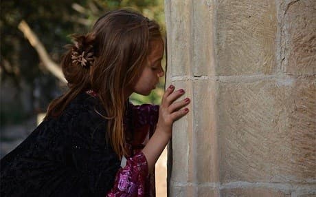 A young Yezidi girl visits the holy site of Lalish during an annual pilgrimage in October marking the start of autumn. Photo: Omar Mizuri/Rudaw