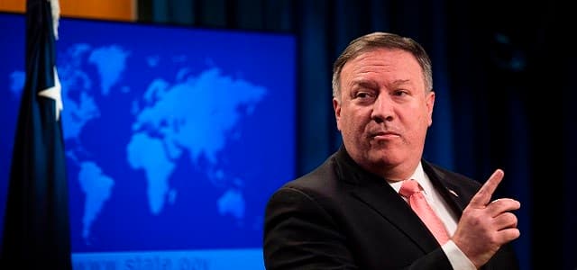 US Secretary of State Mike Pompeo speaks at press conference at the US Department of State in Washington DC, October 23, 2018. File photo: Andrew Caballero-Reynolds / AFP 