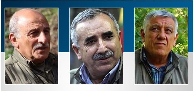 Left to right: Duran Kalkan, Murat Karayilan, and Cemil Bayik.