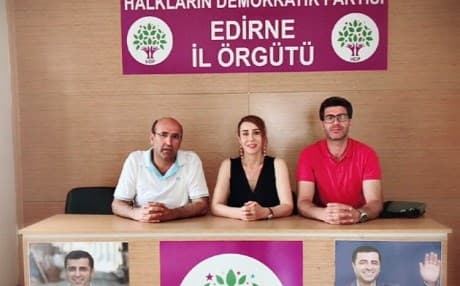 Hozan Cane, real name is Saide Inac, centre, was campaigning for HDP during the June 2018 presidential and parliamentary elections. Photo: @Caneinac