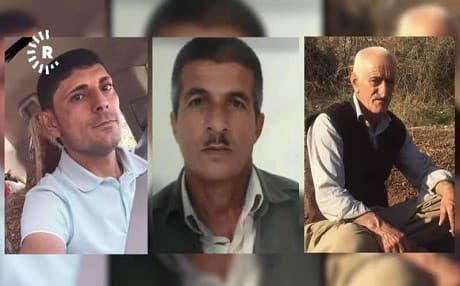 Ramazan Ahmed, Dilovan Salih, and Ismael Hassan were buried on Thursday. (Video has no sound)