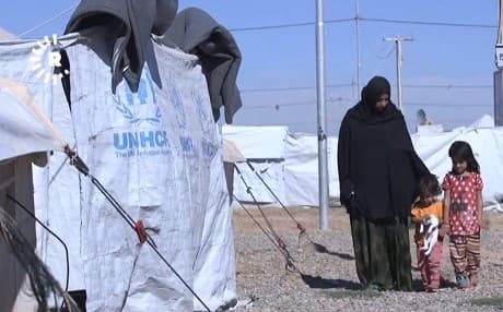 An Iraqi family in Hassan Sham IDP camp. File photo: Rudaw