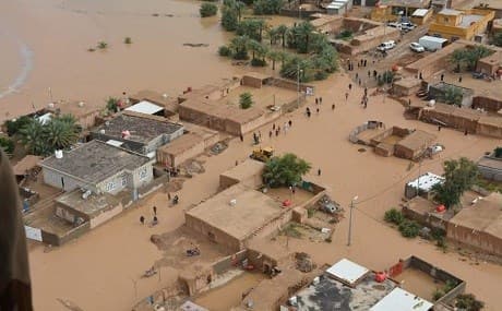 Aerial view of recent flooding in the Zarbatia district of Wasit governorate, Iraq, November 20, 2018. Photo: Iraqi Red Crescent Society