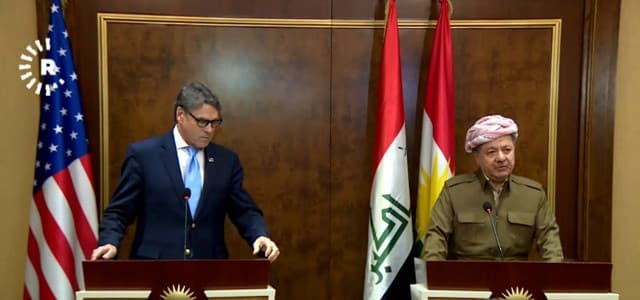 Başkan Barzani ile ABD Enerji Bakanı Rick Perry