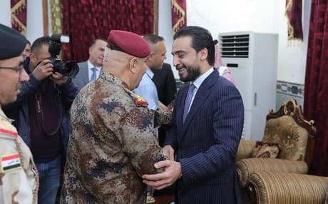 Parliament Speaker Mohammed al-Halbousi has reportedly offered the Ministry of Defence to Shiite military commanders. File photo: Mohammed al-Halbousi/Twitter