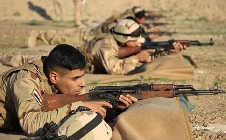 Iraqi forces conduct live-fire training exercises on December 31, 2018. Photo: Iraqi Ministry of Defence