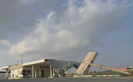 Unlicensed petrol stations were destroyed by the authorities. Photo: Rudaw
