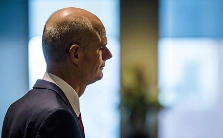 Dutch minister of Foreign Affairs Stef Blok stands as he talks to journalists in the parliament in The Hague, on January 8, 2019. Photo: Bart Maat/Netherlands OUT/ANP/AFP