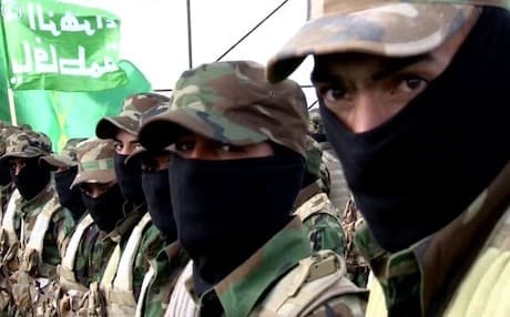Iraqi Shiite forces at a training camp in southern Kirkuk. File photo: Rudaw video 