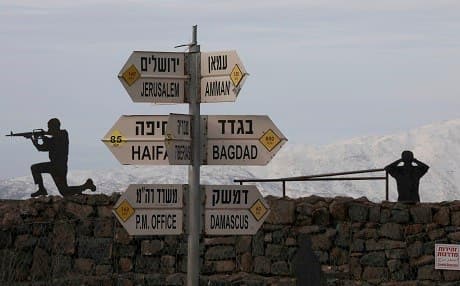 A view of Mont Bental in the Israeli-occupied Golan Heights, on January 20, 2019. Photo: Jalaa Marey | AFP