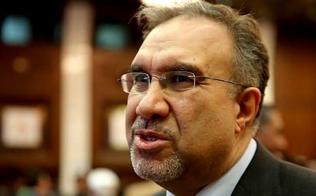 Iraq’s Electricity Minister Luay al-Khatteeb pictured at the Rafidain Centre for Dialogue Forum in Baghdad on February 4, 2019. Photo: Sabah Arar/AFP