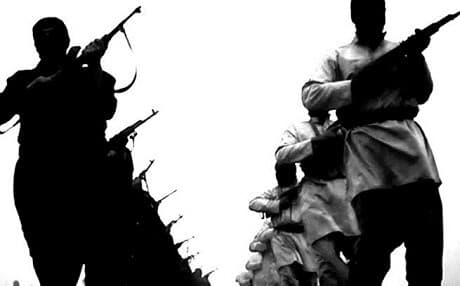 ISIS fighters stand in formation at this undisclosed location in Iraq. File photo: Rami Khoury | AFP
