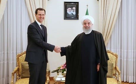 Syria's President Bashar al-Assad meets with Iranian President Hassan Rouhani in Tehran, February 25, 2019. Photo: IRNA 