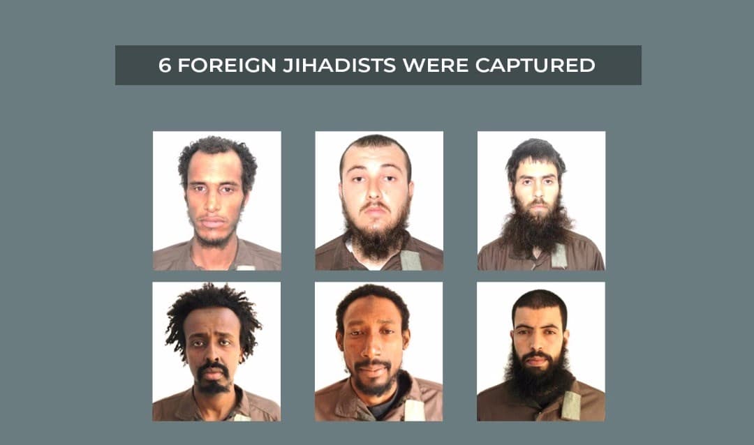 The Syrian Democratic Forces (SDF) announced on March 3, 2019, they had captured alive six foreigners suspected of fighting for ISIS in al-Baghouz, Syria. Photo: YPG Media 