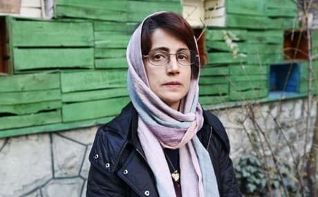 Iranian human rights lawyer Nasrin Sotoudeh poses for a photo: Photo: AFP via Getty