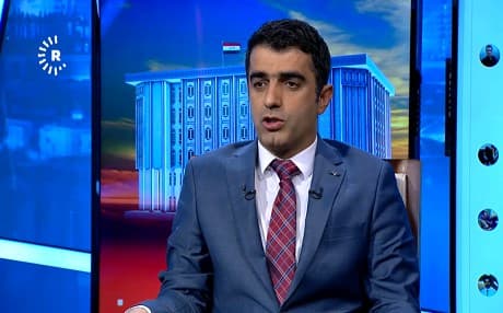 Ali Hama Salih, the head of the Change Movement bloc in the Kurdistan Region Parliament speaks on Rudaw TV on March 31, 2019. Photo: Rudaw TV