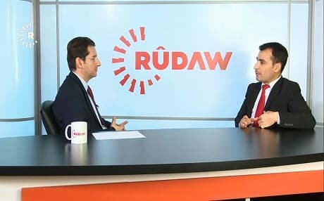 Aykan Erdemir, senior fellow at the Foundation for Defense of Democracies, speaks on The Washington Perspective on April 5, 2019. Photo: Rudaw