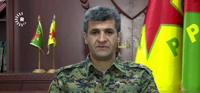 YPG spokesman Nouri Mahmoud speaks to Rudaw TV. Photo: Rudaw TV