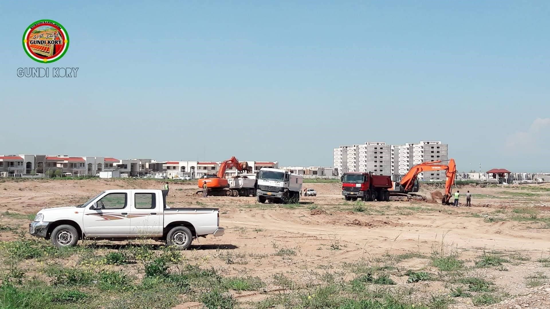 Gundi Kory (Kory Village) posted this photo of construction underway for the 150 Meter Road on April 9, 2019. Photo: Gundi Kory