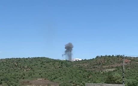 A villager counted at least eight airstrikes near Duhok’s Gelye Baski on April 26, 2019. Video: submitted