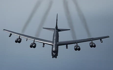 A US B-52 bomber deployed to Southwest Asia, May 21, 2019. Photo: Senior Airman Keifer Bowes / US Air Force / AP 