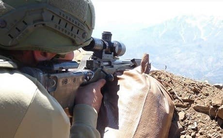 A Turkish soldier on Mount Khakurk, Kurdistan Region. Photo: Turkish Ministry of Defense