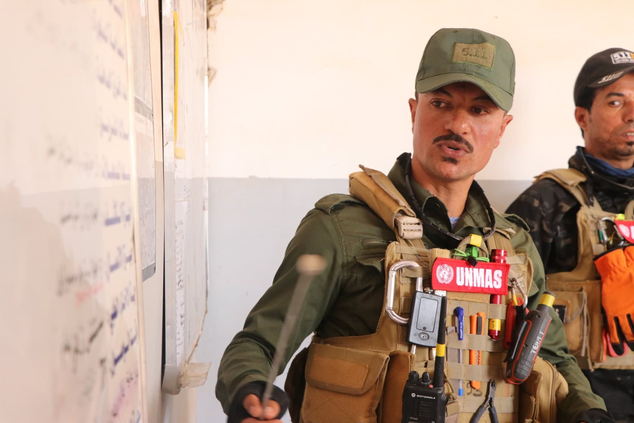 UNMAS official delivers risk education in a photo posted to their social media on June 8 Photo: UNMAS