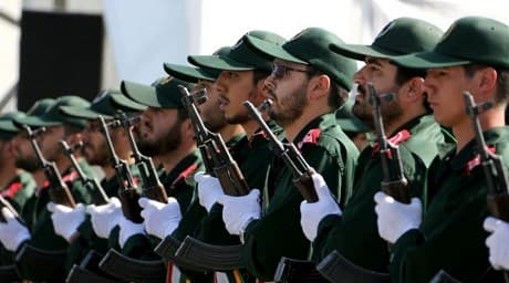 Iranian Revolutionary Guard Corps members. Photo: AFP