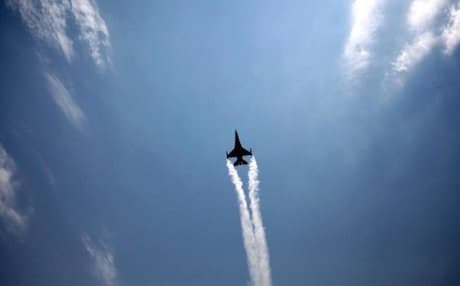A Turkish warplane. File photo: AFP