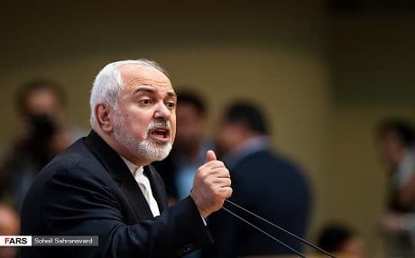 Iran Foreign Minister Javad Zarif addresses a ceremony at the National Day of Industry and Mines in Tehran, Iran, on July 1, 2019. Photo: Fars News