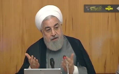 Iranian President Hassan Rouhani speaks to his cabinet in Tehran, Iran, on July 3, 2019. Photo: IRIB