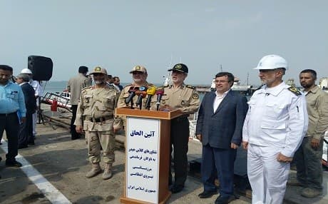 Iranian Defense Minister Amir Hatami speaks in Bandar Abbas, the capital of Hormozgan Province, on July 8, 2019. Photo: IRNA
