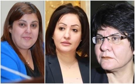 From left to right: Begard Talabani, Vala Fared and Kwestan Mohammed
