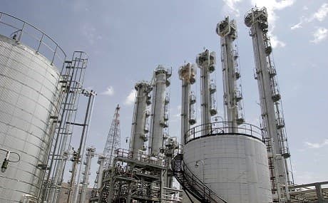 Iran’s Arak heavy water plant, August 26, 2006. File photo: Atta Kenare / AFP