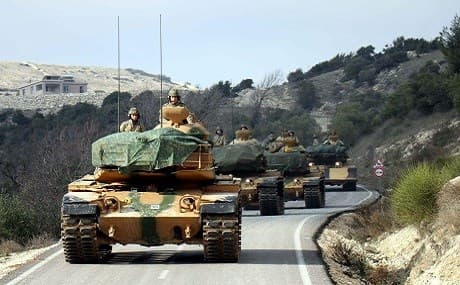 Tanks belonging to the Turkish Armed Forces en route to the Syrian border, January 11, 2019. File photo: Erdal Turkoglu / AA