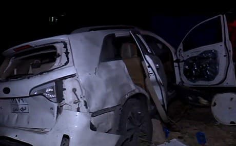 A Turkish missile narrowly missed a vehicle allegedly carrying three members of the PKK, according to residents who spoke to Rudaw, July 18, 2019. Photo: Rudaw TV