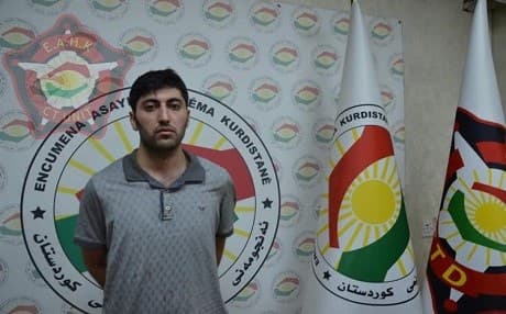 Security officials in the Iraqi Kurdistan Region release a photo on July 20, 2019, of Mazlum Dag who is suspected of shooting a Turkish diplomat on July 17 in Erbil, Iraqi Kurdistan Region. Photo: KRSC