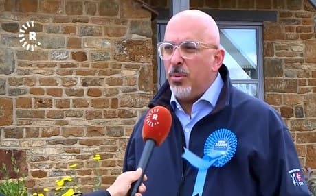 Nadhim Zahawi speaks to a reporter while campaigning in Warwickshire, England, in June 2017. File photo: Rudaw video