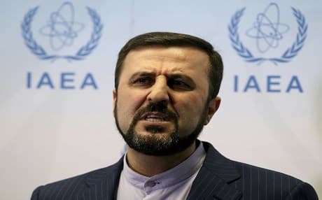Iran's Ambassador to the International Atomic Energy Agency Gharib Abadi speaks to media after a Board of Governors meeting Vienna, Austria, on July 10, 2019. File photo: Ronald Zak | AP